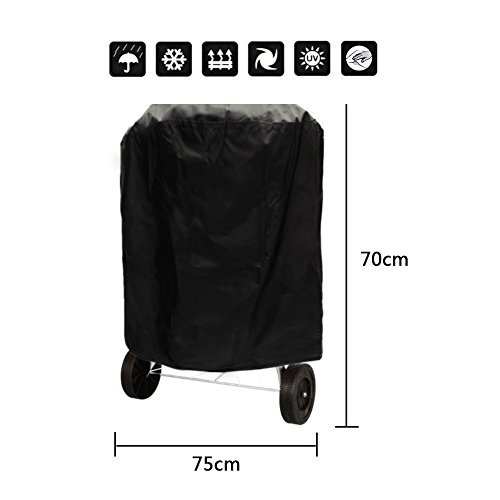 Xiliy Funda para Barbacoas Redondas Cubierta de la Parrilla de la Barbacoa Redonda Cubierta de la Parrilla Impermeable