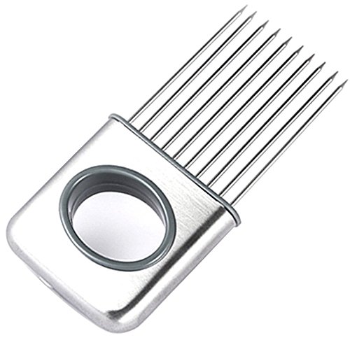 Xiton Fácil de cebolla herramientas titular máquina de cortar vegetal del tomate cortador de acero inoxidable Novedades para la cocina