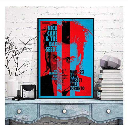 XuFan Nick Cave Retro Style Poster and Prints Canvas Painting Wall Art Decoración Regalo Wall Art Wall Home Decor-50x70cm Sin Marco