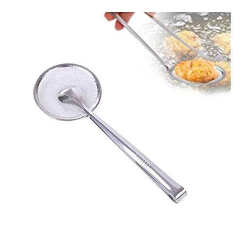 XXBY Colador Venta de Acero Inoxidable Promocional de Cocina Accesorios Alimentación Tong Paquete de Pantalla Cuchara Fry Práctica multifunción Colador 1PC Tamices (Color