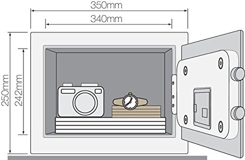 Yale YLG/200/DB1 Caja Fuerte Básica Hotel para Portátil, Laptop 200 x 430 x 350 mm