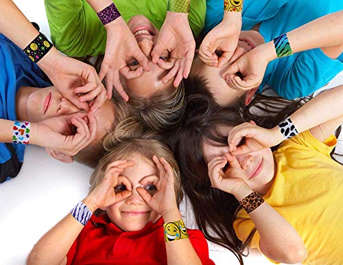 Yetech 78 Piezas Pulseras de Juguete, Regalo de Fiesta de cumpleaños para niños y niñas favores, 26 Estilos