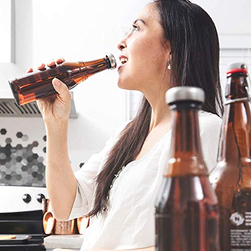 YFOX Enfriador de Cerveza de 2 Piezas,Varilla de Enfriador de Bebidas de Acero Inoxidable, Mantiene frías Las Bebidas embotelladas,se Utiliza en Bares,campamentos de Fiesta