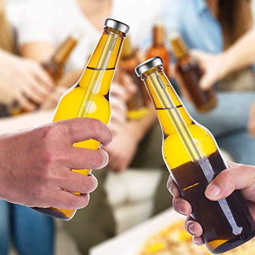 YFOX Enfriador de Cerveza de 2 Piezas,Varilla de Enfriador de Bebidas de Acero Inoxidable, Mantiene frías Las Bebidas embotelladas,se Utiliza en Bares,campamentos de Fiesta