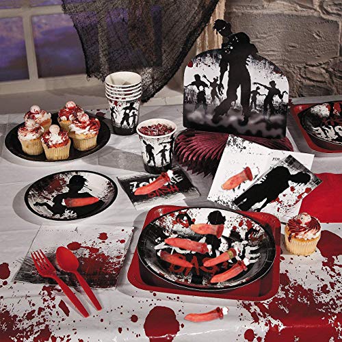 YI-LIGHT Halloween Horror Sangriento Dedo Falso Realista Roto el Dedo de Terror Espeluznante casa embrujada travesura Vampiro Decoraciones Interiores Zombi Cosplay del Partido Fuera (5 Dedos)