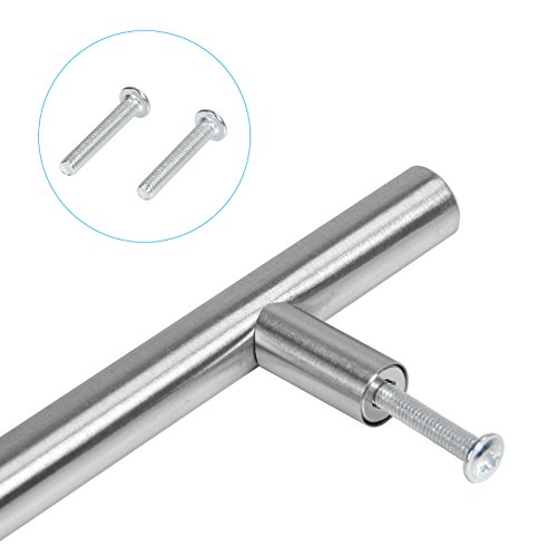 Yorbay 20xTirador de barra Manija barral acero de inoxidable, diámetro 12mm(128mm/Distancia de agujeros)