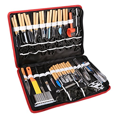 Yosoo Juego de 80 Utensilios de Cocina para Cortar, trinchar, moldear, Decorar – para Frutas, Verduras y más
