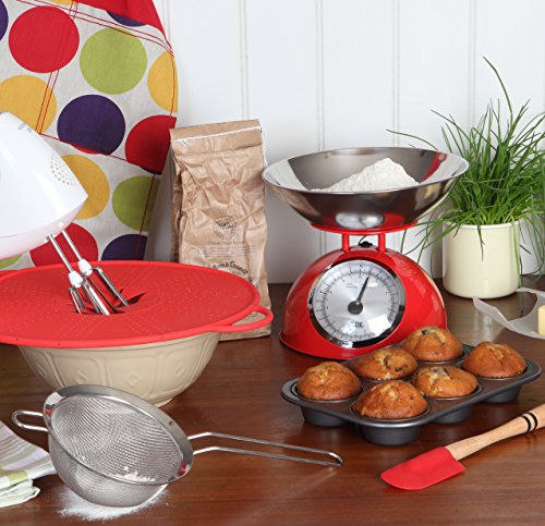 Youdoit Balanza de Cocina Vintage 5 kg - Rojo