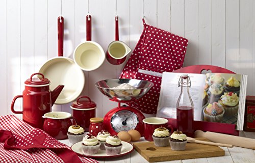 Youdoit Balanza de Cocina Vintage 5 kg - Rojo