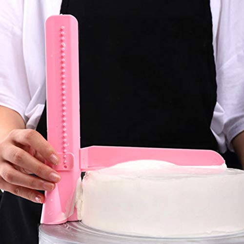 You&Lemon Raspador de pastel Equipo de decoración de plástico Peine para hacer pasteles Crema Herramienta de horneado de cocina ajustable