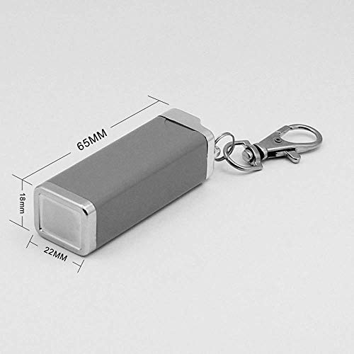 YXB Cenicero Cenicero portátil Adecuado para Exterior/Medio Ambiente/Creativo/Giratorio Mini/Regalo Aleación de Zinc Humo 6.5x2.2x1.8cm (Color: Plata-6.5x2.2CM)