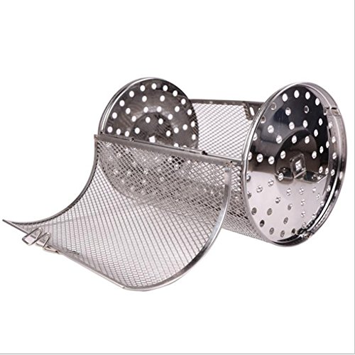 Zantec Asador Asador Tostador Tambor Horno Cesta Hornear apto para granos de café Asado de maní