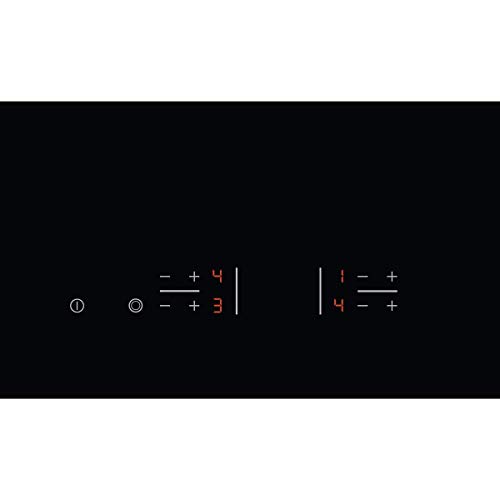 Zanussi Z6123IOK Placa vitrocerámica, Biselada, 3 zonas de cocción, Zona Triple de 27 cm, Control táctil, Bloqueo Seguridad, Sin Marco, Negro, 60 cm