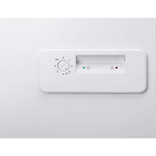 Zanussi ZFC51400WA Arcón congelador Ecotech+, Capacidad 500 Litros, Easylid, 3 cestos, Alarma luminosa, Mandos en el frontal, Blanco, Clase A+