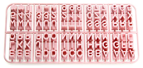 Zenker 44827 Moldes para Galletas con Letras, plástico, Multicolor