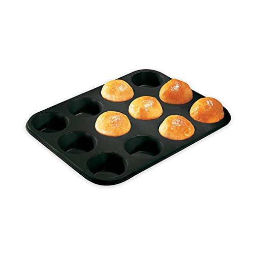 Zenker Black Metallic Molde Magdalenas, Antiadherente recubierta, 38 cm