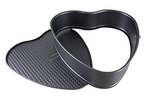 Zenker, Molde Acero con Forma de corazón para repostería, Negro, 26 cm