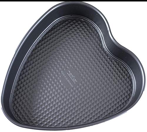 Zenker, Molde Acero con Forma de corazón para repostería, Negro, 26 cm