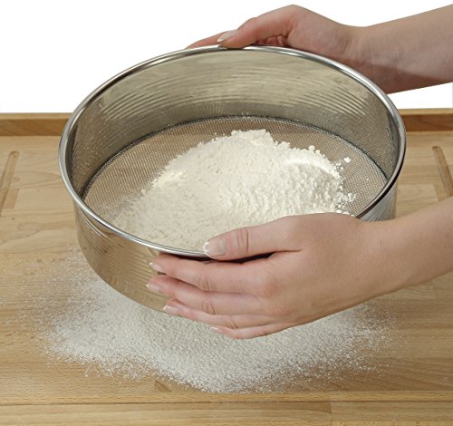 Zenker Patisserie Tamizador Harina, Acero Inoxidable, Plateado, 26 cm