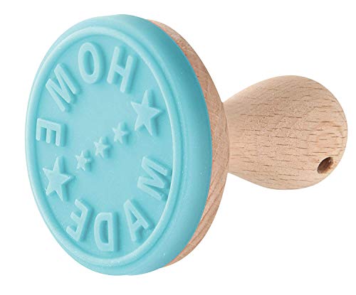 Zenker Sello Personalizar Galletas, Madera, Beige y Celeste