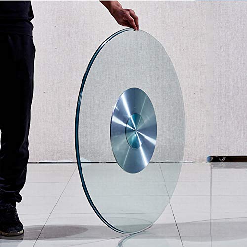 ZH-1 Plato Giratorio para Mesa de Comedor, Rotatoria Plato de Vidrio con cojinete silencioso,Susan Perezosa Bandeja giratoria metálica ø60-120cm