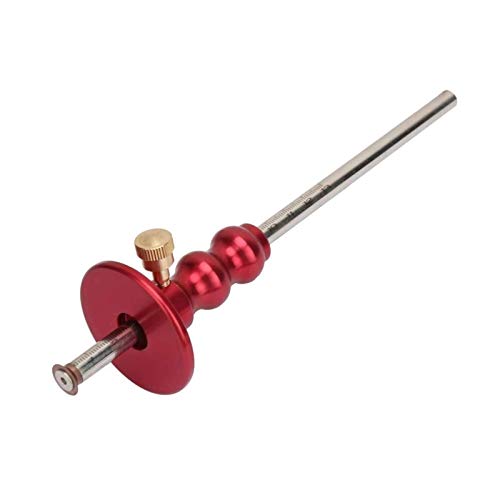 Zidao Marcado Rueda de calibración, Madera Scribe mortaja Herramienta Cuchillo para Rueda de Madera de Color Rojo Marca de medición de medidores,A