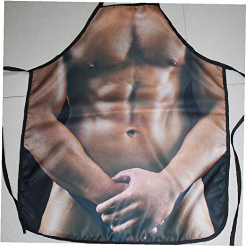 Zonfer Modelo Divertido Delantal Sexy Bikini Señora Delantal De La Cocina De La Playa El Hombre Y Bikini Chica Delantales Chef Camarera Delantal Maravilla para Parejas Regalos De La Novedad