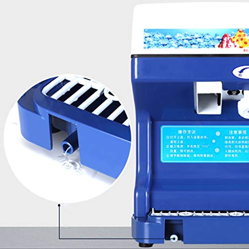 ZUCAI Máquina De Hielo En Polvo De Alta Potencia Comercial,Máquinas De Hielo En Escamas De Nieve,Gran Almacenamiento De Hielo,Licuadora De Acero Inoxidable,Batidora Eléctrica,Blanco
