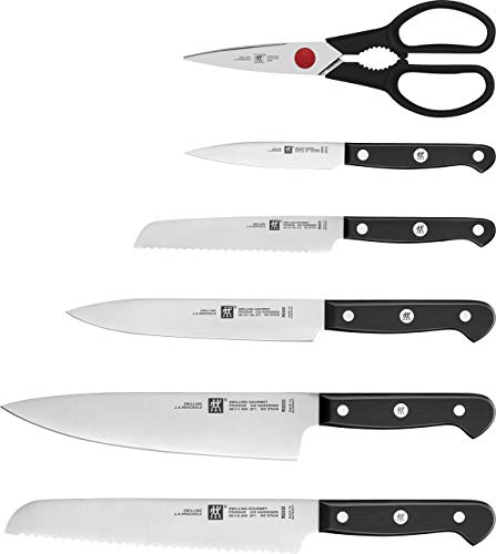 Zwilling 36133-000, Bloque de Cuchillos de autoafilado Gourmet, marrón Oscuro, para 7 Piezas