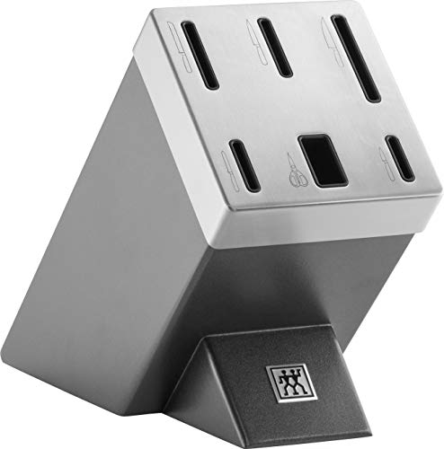 Zwilling Gourmet - Bloque de cuchillos autoafilable (7 piezas), Madera, Negro