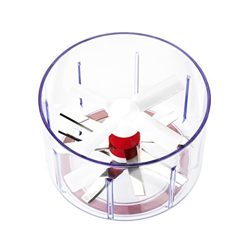 Zyliss ZC E910015 Easy Pull Procesador de Alimentos, Plástico y ABS, Blanco y Rojo, 14 cm