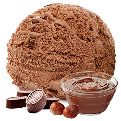 1 kg de helado de sabor en polvo de turrón de chocolate vegetariana - Azúcar - LACTOSA - GLUTEN - baja en grasa, leche en polvo helado de helado suave en polvo diabéticos Gino Gelati