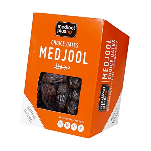 1 kg Medjool Dátiles jugosos y tiernos, talla grande en caja