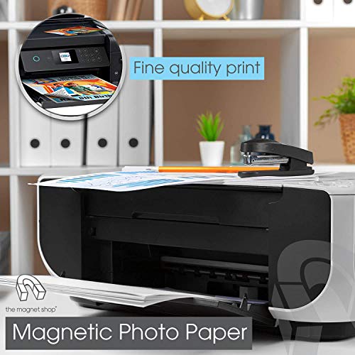 10 A4 Hojas magnético Papel fotográfico mate - inyección de Tinta Impresoras Imprimible IMANES