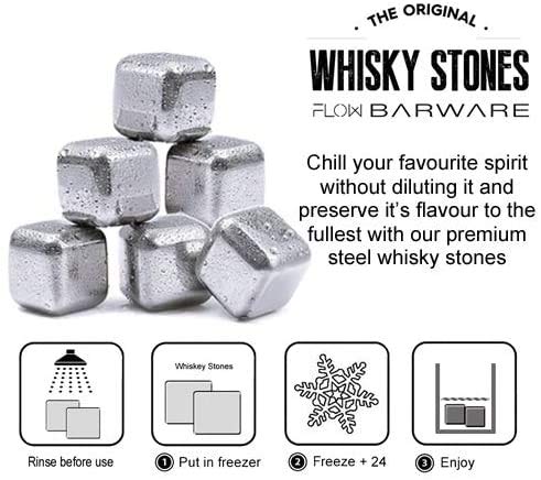 10 piedras de whisky de acero inoxidable para enfriar cubitos de hielo, cubitos de hielo de metal reutilizables para bebidas
