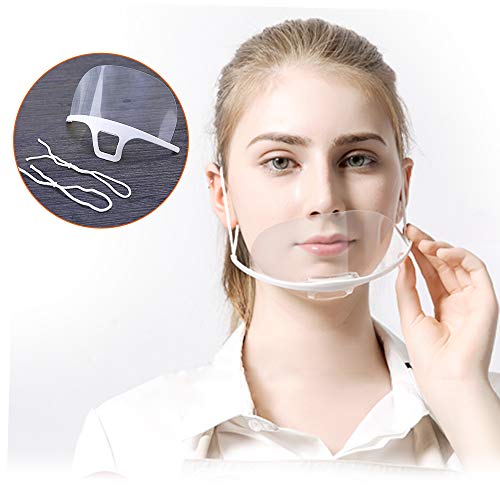 10 Piezas Boca Visera pantalla facial Cubierta de boca antiniebla Catering hostelería dentistas peluqueros