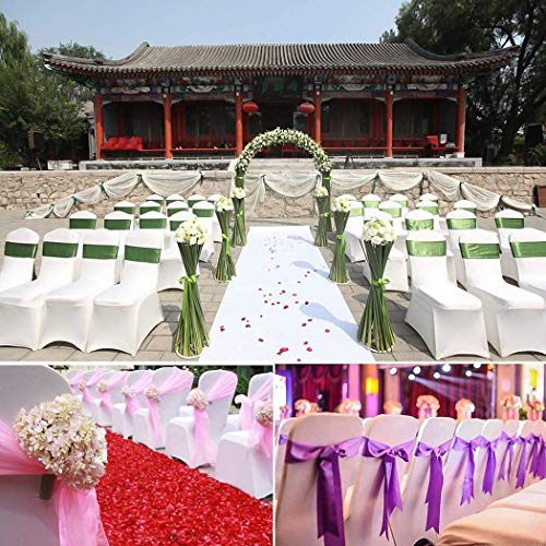 10 Piezas Extensible Spandex Cubierta Plegable De La Silla Fiesta De Bodas Fundas De Silla For Comedor Restaurante Catering para Banquetes Ceremonia I 10 Pcs