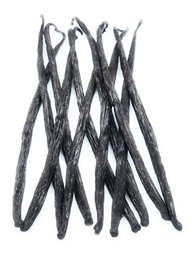 10 Premium Gourmet Vainilla Grado A Bourbon Vainas de vainilla de Madagascar, 14/17cm de peso neto largo 30-35g en tubo sellado