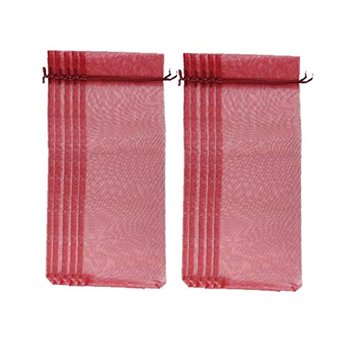 10 x Organza de Botellas de Vino Bolsas de Regalo para Bodas Actual Partido Suministros- Vino