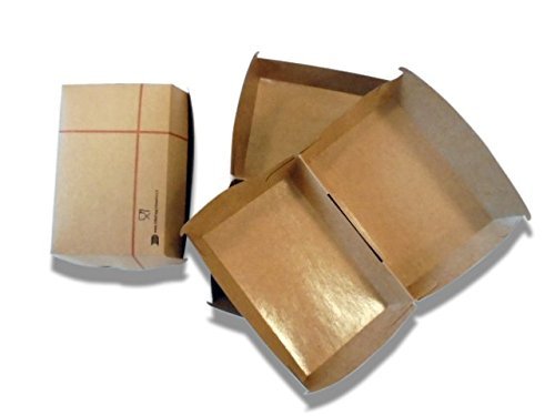 100 cajas de sándwiches grandes de 15 x 10 cm rectangulares para hamburguesas y sándwich de papel Big Boxburger de cartón kraft alimentario para llevar Take Away