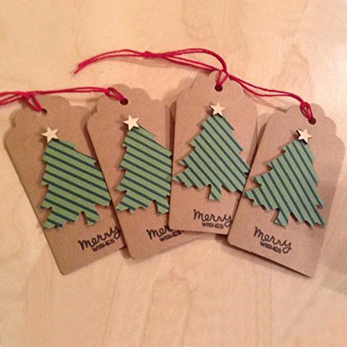 100 Etiquetas de Papel Kraft,Etiquetas de Regalo,Equipaje Etiquetas de las etiquetas de Boda con 30 Metros de Cuerda de Yute para decorar regalos(5x10cm)