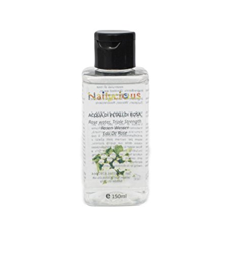 100% puro de agua de rosas 150 ml - sin alcohol y en calidad alimentaria - Limpiador facial natural, florido, crema hidratante, tóner facial y maquillaje