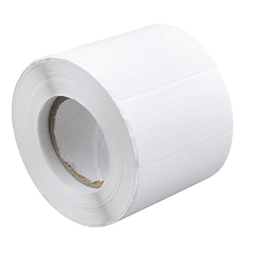 1000 Piezas Etiquetas Adhesivas Blancas, 6 X 3cm Rollo Etiquetas Autoadhesivo Etiqueta Imprimible para Congelador, Frascos