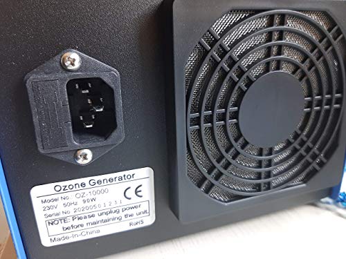 10,000mg / HR 10G Generador de ozono O3 03 ionizador Industrial Temporizador Azul