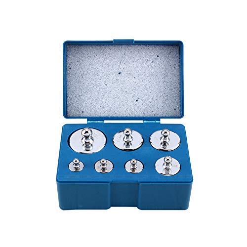 100g y 500g Escala Peso para de Precisión Calibrado de Balanzas - Acero Niquelado Pesos para Revisar la Exactitud de Tanto en Bolsillo y Digital Escala - Diseñado para Preciso Re-Calibration