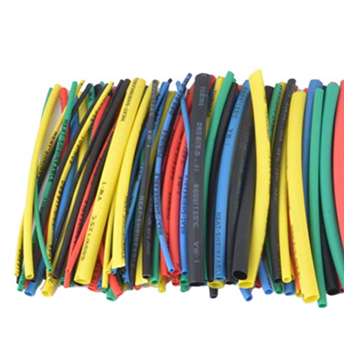 100pcs 5 Colores 100mm Tubo termocontraíble Bolsa de plástico Transparente Tubos retráctiles de cloruro de polivinilo