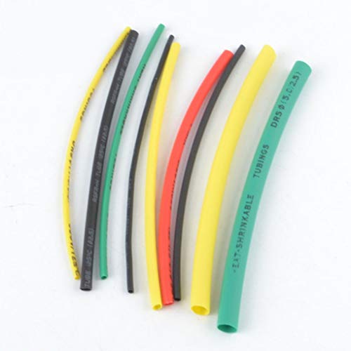 100pcs 5 Colores 100mm Tubo termocontraíble Bolsa de plástico Transparente Tubos retráctiles de cloruro de polivinilo