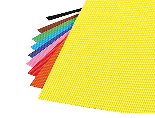 10un GOMA EVA ONDULADA LIDERPAPEL 50X70CM 2,2MM DE ESPESSURA