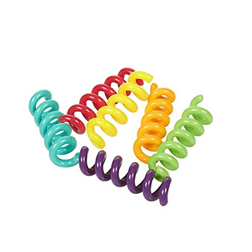 12 PCS Marcadores de Copas,Tangger Anillo de Copa de Vino Plastico Espiral Etiquetas para Bar Fiesta Todas las Ocasiones,6 Colores