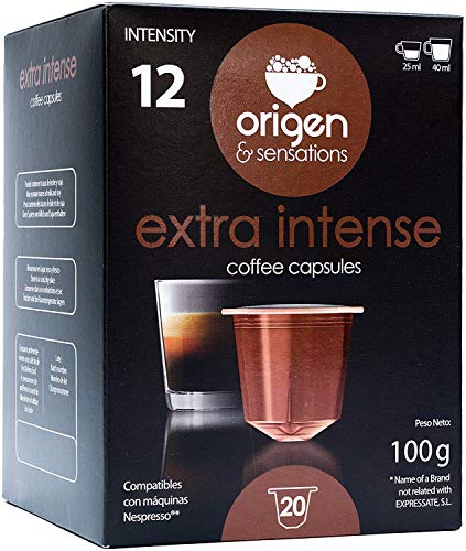 120 Cápsulas Nespresso Surtido Compatibles con Máquinas Nespresso - 40 Extra Intense, 20 Ristretto, 20 Intense, 20 Arabica, 20 Decaf